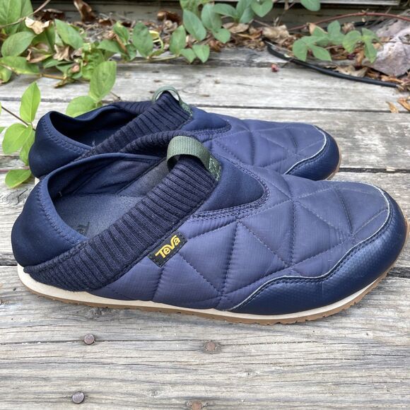 Teva Men's Size 10 ReEmber Ember Moc Navy Blue Slip On Puffer Shoes 1018226 - Picture 1 of 14
